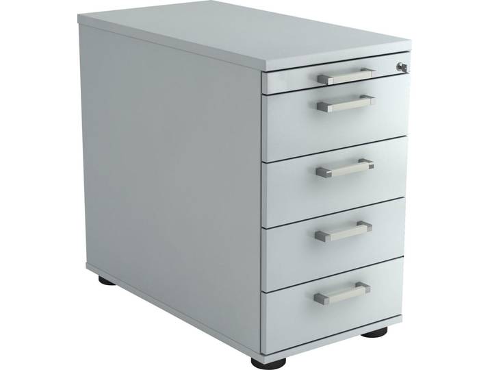 Venda Anstellcontainer, Grau, Kunststoff, 5 Schublade(n) Schubladen, 42.8x72-76x80 cm, umfangreiches Zubehör erhältlich, Beimöbel erhältlich, Büromöbel, Büromöbel-Sets & Büromöbel-Serien, Büromöbelserien