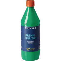 TECWERK Brennspiritus 1 l Flasche für Industrie und Handwerk