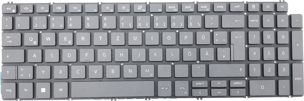 T-ProTek Toetsenbord Zwart voor Dell Inspiron 15 (7590-7280) Duits Layout