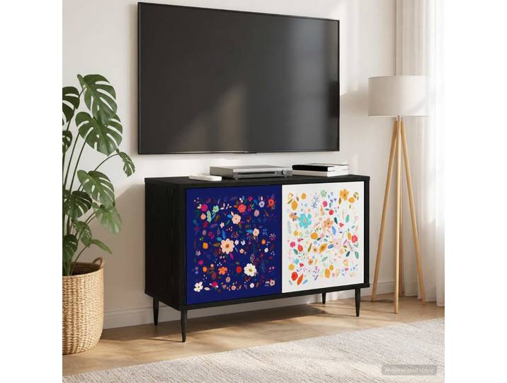 vidaXL TV-Schrank MAINZ 69 x 33 x 50,5 cm Schwarz Eichen-Optik