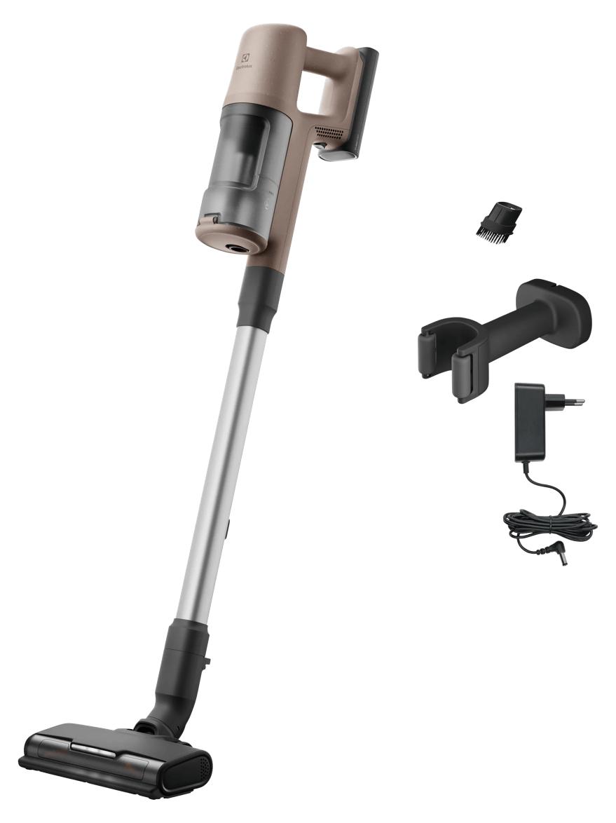 Electrolux EP61CB21WG, 2-in-1-Stabstaubsauger, Beutellos, Haselnuss, 0,6 l, Nocciola, Aluminium