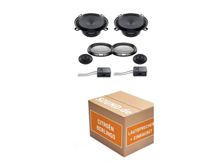 JUST SOUND best choice for caraudio Boxen Autoradio Einbauset vorne Audison APK-130 für Citroën Berlingo I Auto-Lautsprecher (75 W)