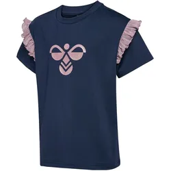 hummel hmlJR Mix Glitter T-Shirt Mädchen 1009 - black iris 134/140