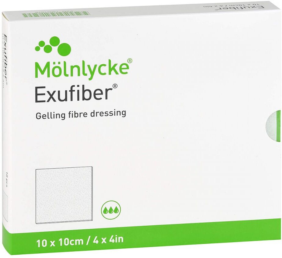 Exufiber 10x10 cm Gel-faserverband