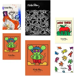 POSTER Set Mit 6 Ikonische Keith Haring Pop Art A3 & A4 Rahmenlos