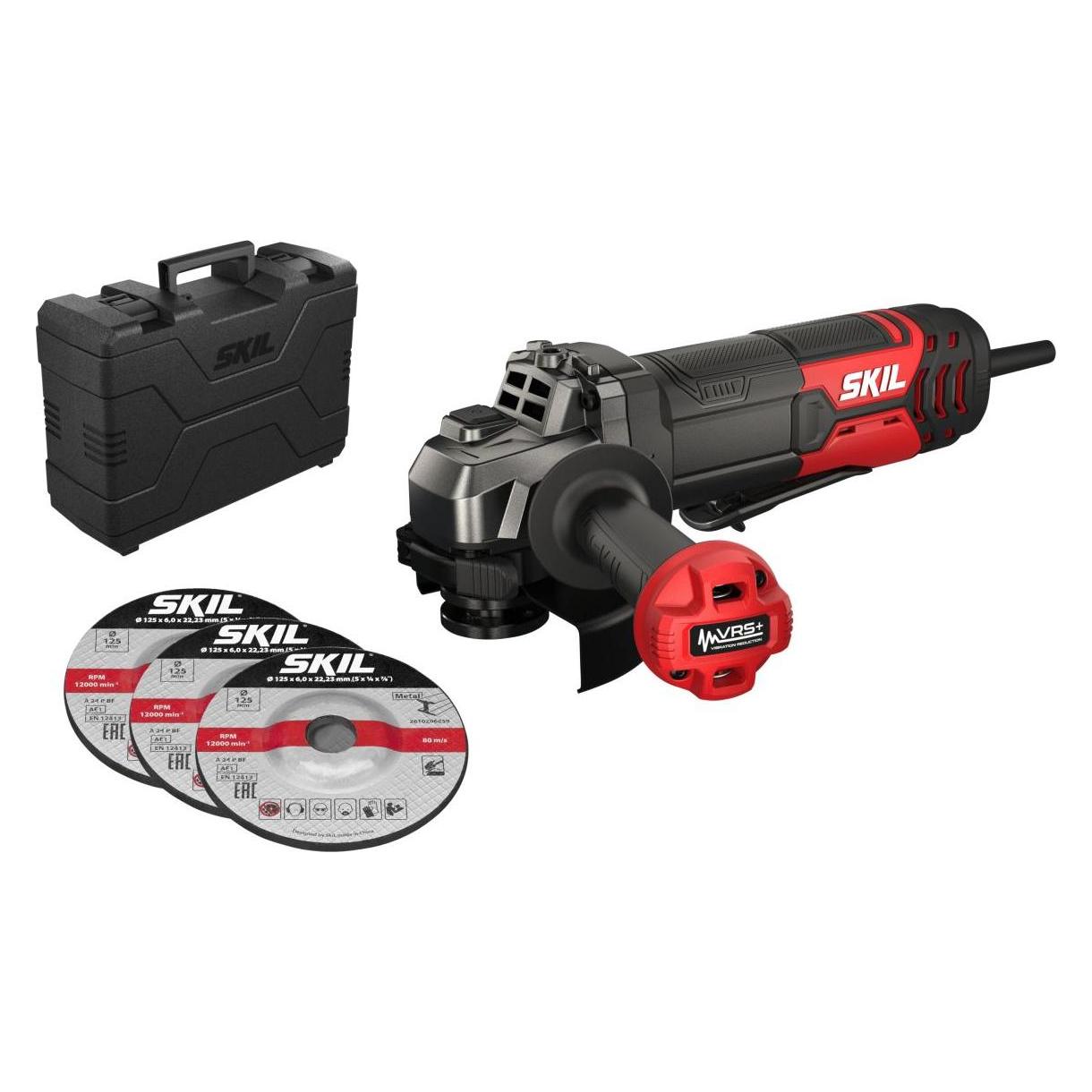 Skil AG1E9132GA Winkelschleifer 125mm 850W im Koffer + 3 Schleifscheiben (125 mm) (32689589)