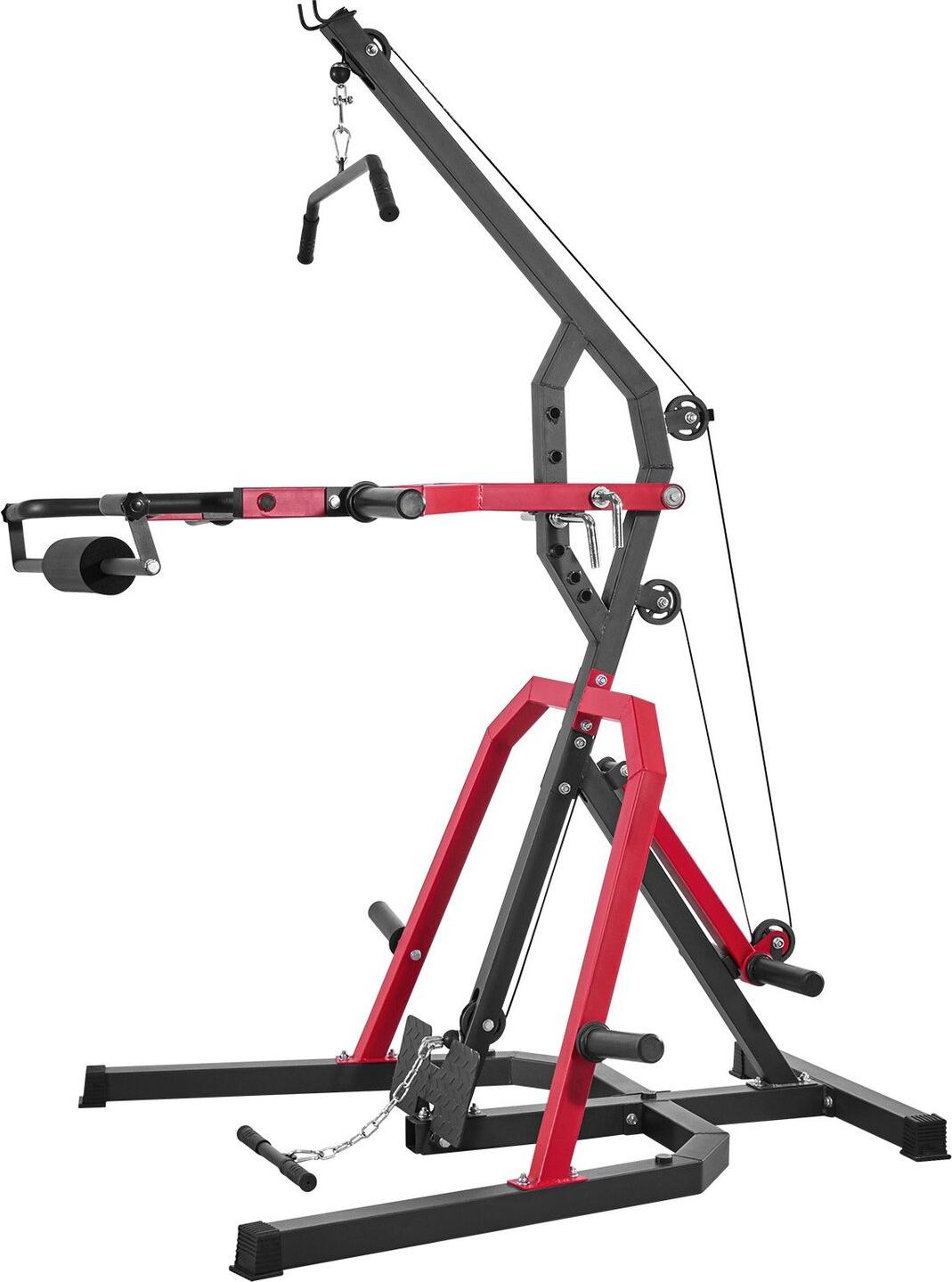Home Gym Equipment, Leverage Gym with 2:1 Ratio LAT Low Row System, Strength Training Machine for Squats Deadlifts Bench Press Bicep Curls, Home Gym Machine, Adjustable Full Body Workout Station