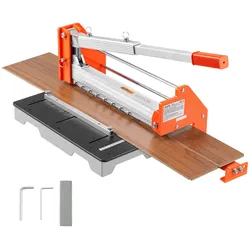 VEVOR Vinylschneider 304,8 mm, Laminatschneider 16mm Schnittstärke, mit Hebel aus Aluminiumlegierung, Teleskopierbarer Stützplatte, zum Schneiden von Parkett, LVT, VCT, SPC, LVP, WPC