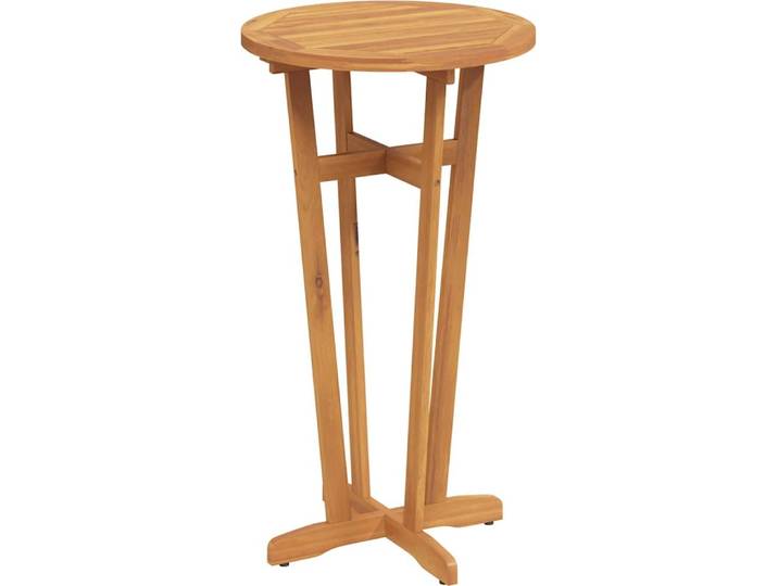 vidaXL Garten-Bartisch Ø60x105 cm Massivholz Akazie
