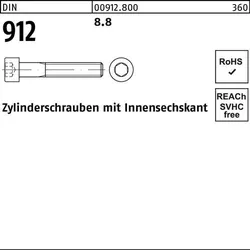 Zylinderschraube DIN 912 Innen-6kt M24x 490 8.8 1 Stück
