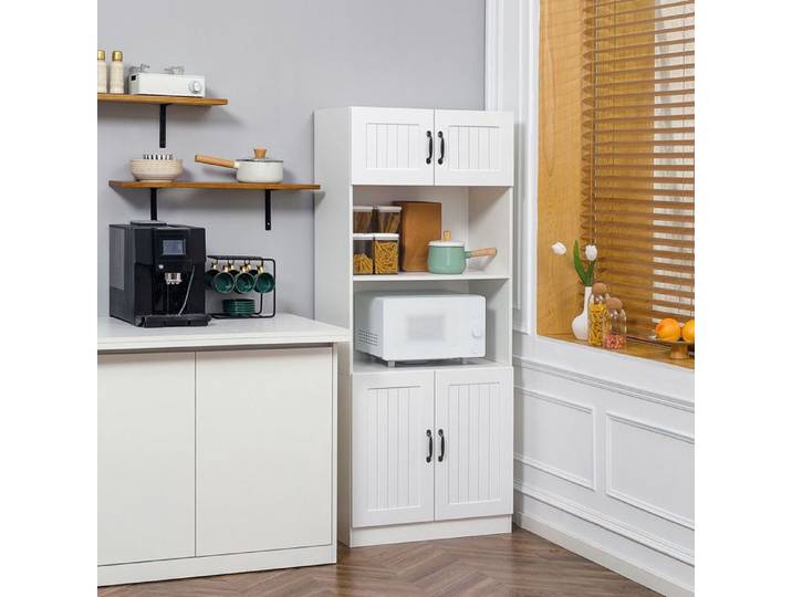 Buffet de cuisine - HOMCOM - 4 portes - Niche ouverte pour appareil - L70×P40×H170 cm