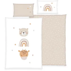 BabyBest Kinderbettwäsche Little Friends 40x60cm, 100x135cm - mehrfarbig - 40x60/100x135cm