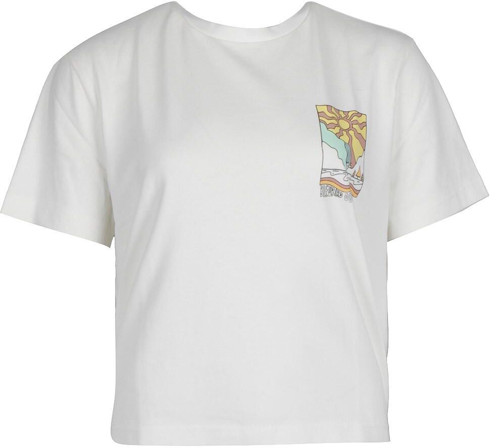Bleubird  - Canyon Cropped White - L - Tee-shirt