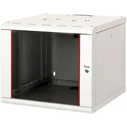 equip Serverschrank (9 HE, 19 Zoll Rack), Serverschrank, Grau