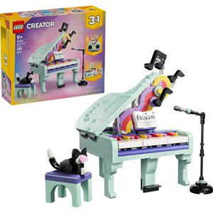 LEGO Creator 3in1 31392 Deko-Klavier mit Katze, ab 9 Jahre, 485 Teile