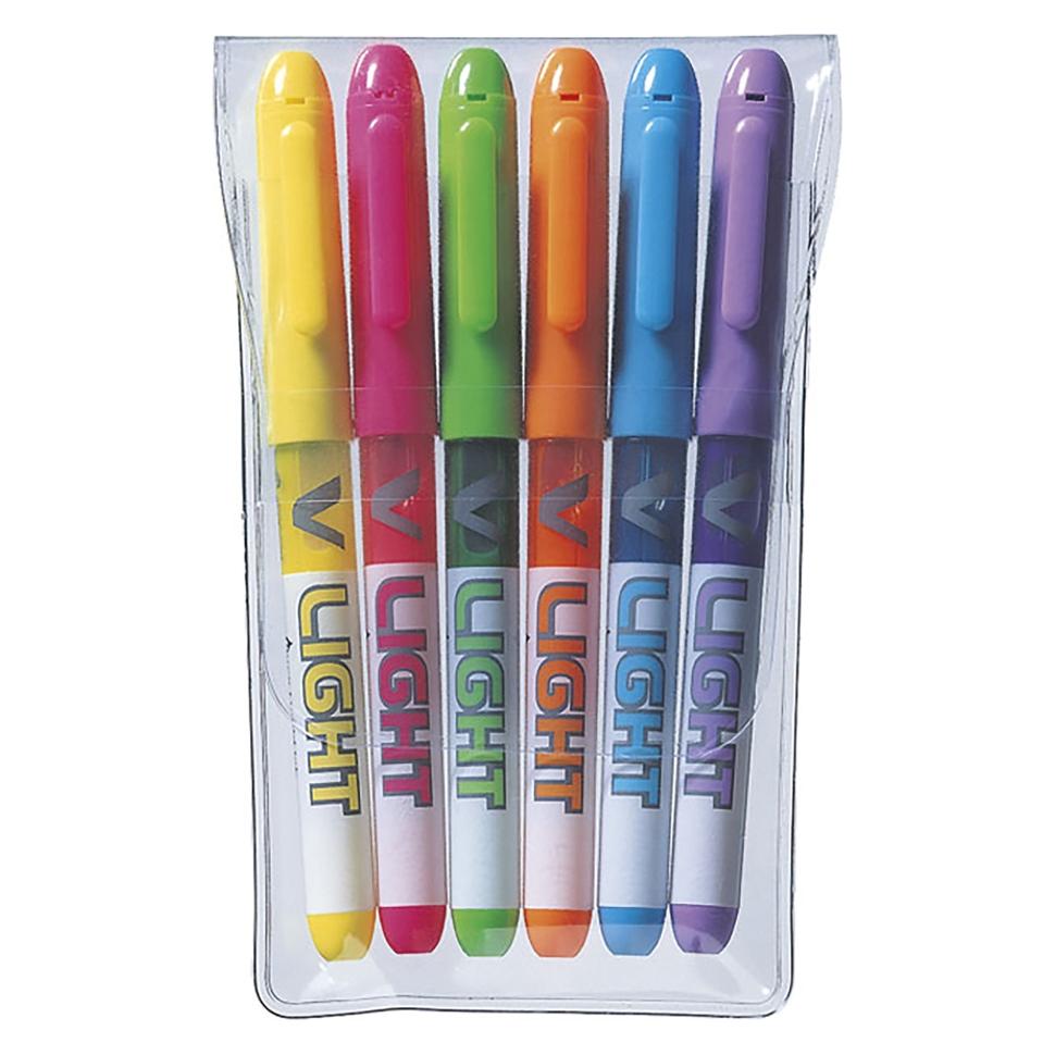 Pilot Overstregningspen V-Liquid Light ass (6) (6x) (SW-VLL-S6)