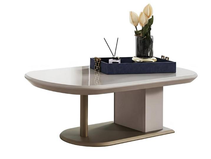 JVmoebel Couchtisch Couchtisch Moderner Stil Hellbraune Farbe Glasfläche Rechteckig Neu, Made in Europa