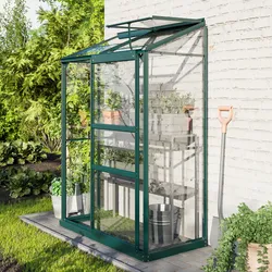 Vitavia Anlehn-Gewächshaus "Ida 900",smaragd grün,0,9 m2
