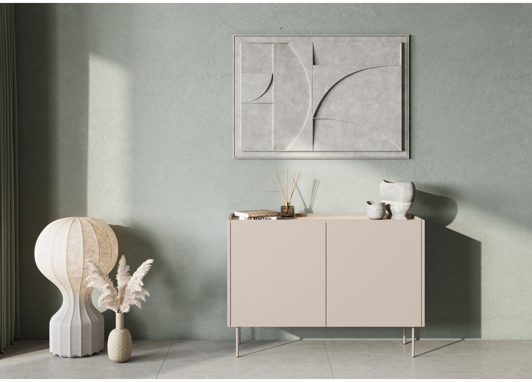 Metro Bernistine 120 cm W Sideboard Cashmere 85cm H X 120cm W X 40cm D