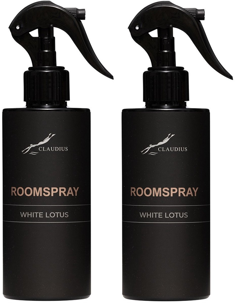 Splashbox Cosmetics Roomspray White Lotus 300 ml - set van 2 stuks