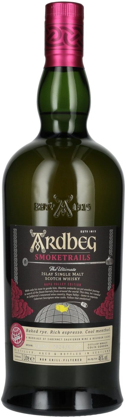 Ardbeg Whisky Ardbeg SMOKETRAILS NAPA VALLEY Edition Islay Single Malt 46% Vol. 1l