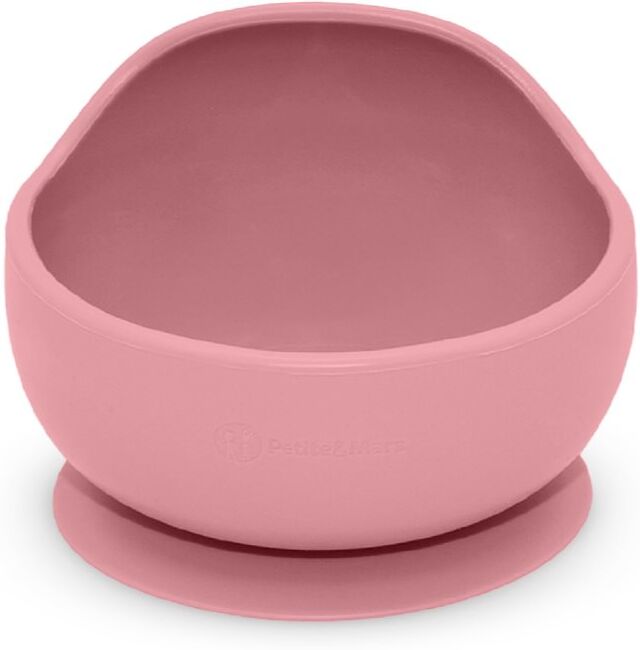 Petite&Mars Take&Match Silicone Bowl bol avec ventouse Dusty Rose 6 m+ 360 ml