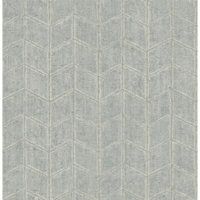 York Wallcoverings Flatiron Geometric Grey Sky Wallpaper