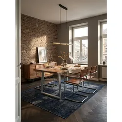 Esstisch Massivholz Metall Trapezgestell Baumkante Rechteckig, Akazie 120x60x76 cm