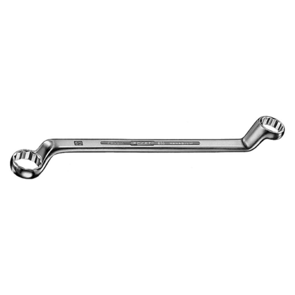 Hazet Doppel-Ringschlüssel 630-30X32 Aussen Doppel-Sechskant Profil 30 x 32 mm (30 mm, 32 mm) (630-30X32)