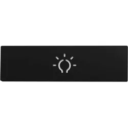 DoorBird Lichttasterblende für rechteckigen Lichttaster – Graphitschwarz