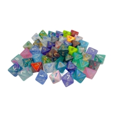 Chessex Würfelset - Signature Würfel D8 (50 x W8) im Beutel - farblich gemischt 293336