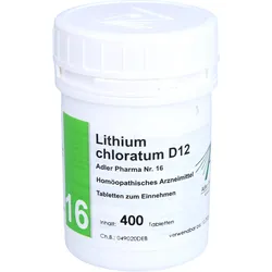 Biochemie Adler 16 Lithium Chloratum D12 Adler Pha 400 ST