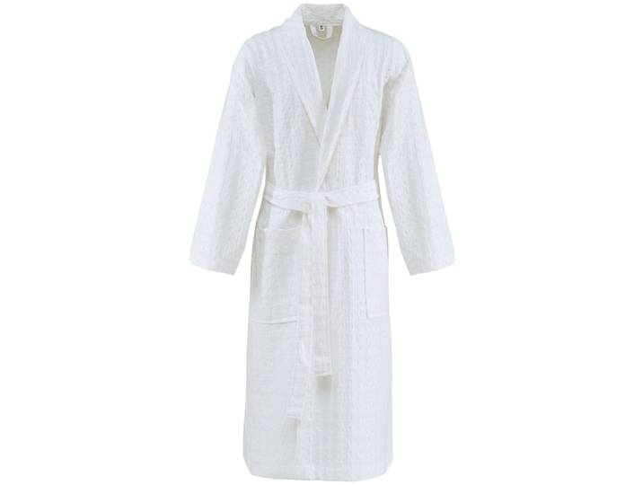Peignoir mixte en coton blanc m