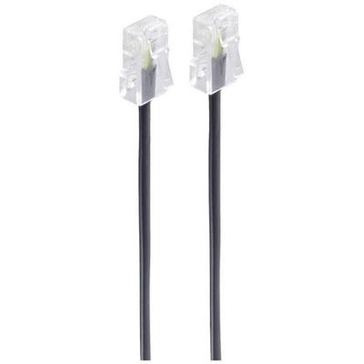 Shiverpeaks Western Anschlusskabel [1x RJ45-Stecker 8p4c - 1x RJ45-Stecker 8p4c] 3m Schwarz