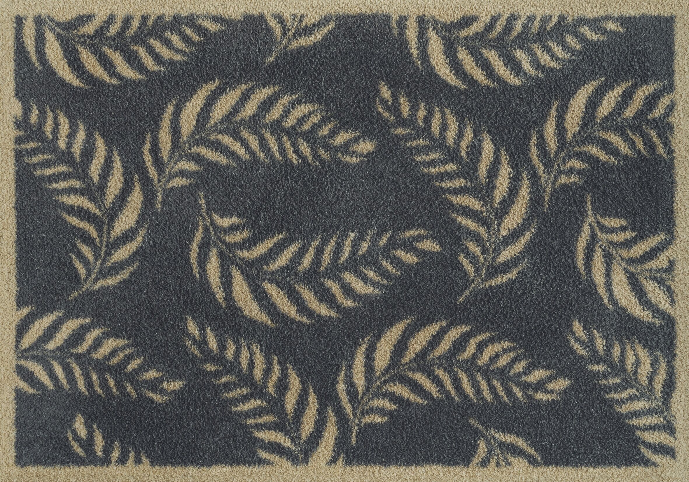 Fussmatte TURTLE MAT "Leaf Scroll", bunt, B:60cm H:9mm L:85cm, Baumwolle, Teppiche, Fussmatte bunt B : 60cm 1 Stk., 9mm, L: 85cm