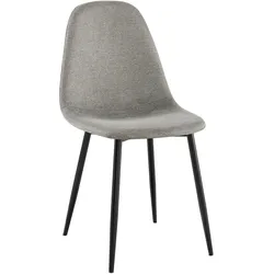 CLP Esszimmerstuhl Napier Stoff   Farbe: hellgrau, Material: Stoff