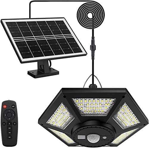 Yowin LED Zonnepaneel Verlichtingsset met 180 LED's en Afstandsbediening voor Binnen en Buiten
