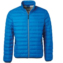 Daunenjacke "JN1140" - XXL - cobalt/silver