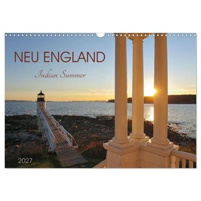 Neu England, Indian Summer (Wandkalender 2027 DIN A3 quer), CALVENDO Monatskalender
