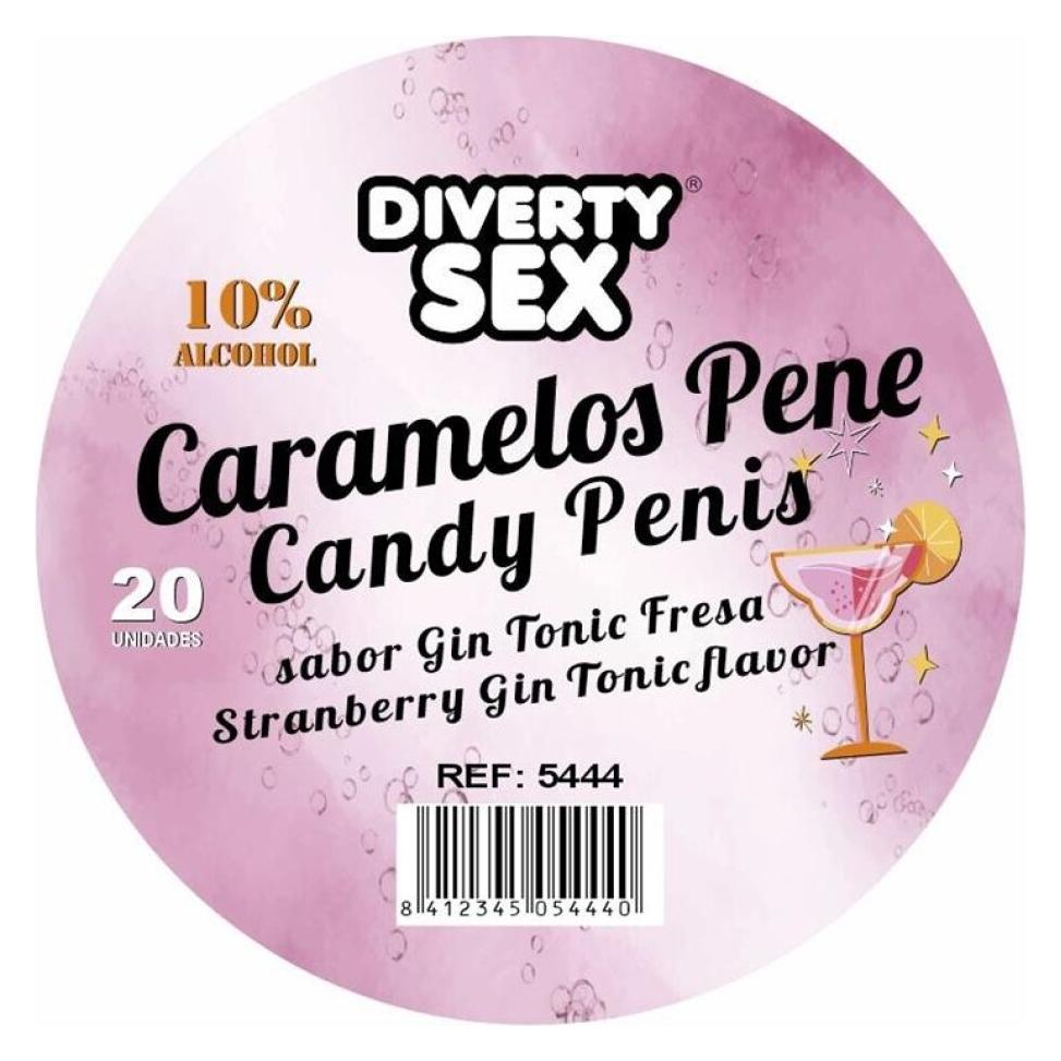 Diablo Picante - 20 Penisbonbons mit Gin-Tonic-Geschmack (D-243997)