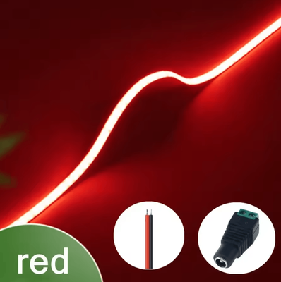 Inspire Curations 3mm Ultra Thin 12V COB LED Strip Light 400 LEDs red 3mm 3m