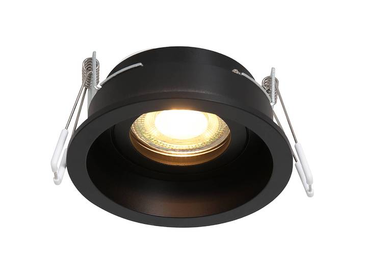 LED-Spot Pélite Spot Ø 10cm Schwarz/Schwarz Eisen, pulverbeschichtet LED GU10