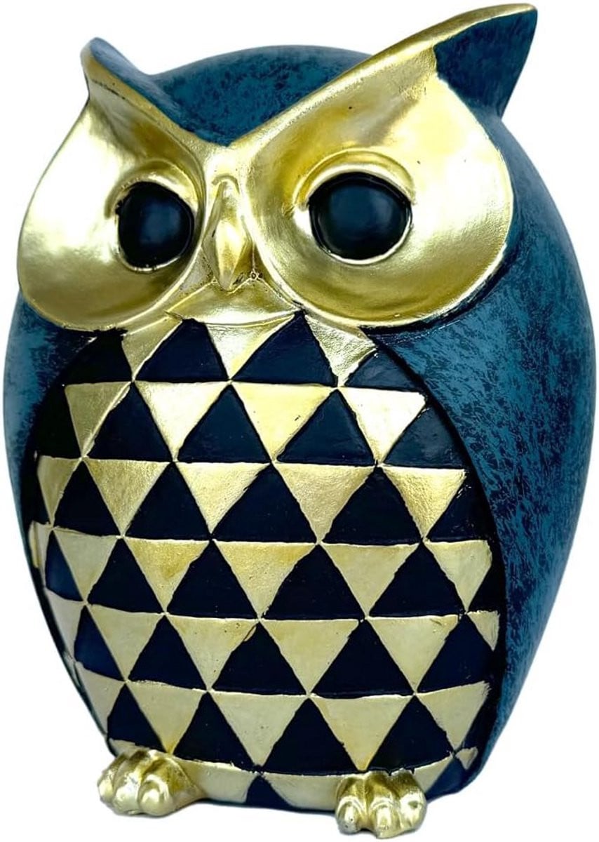 Decoratieve uil figuur - Creatief tuinstandbeeld en huisdecoratie