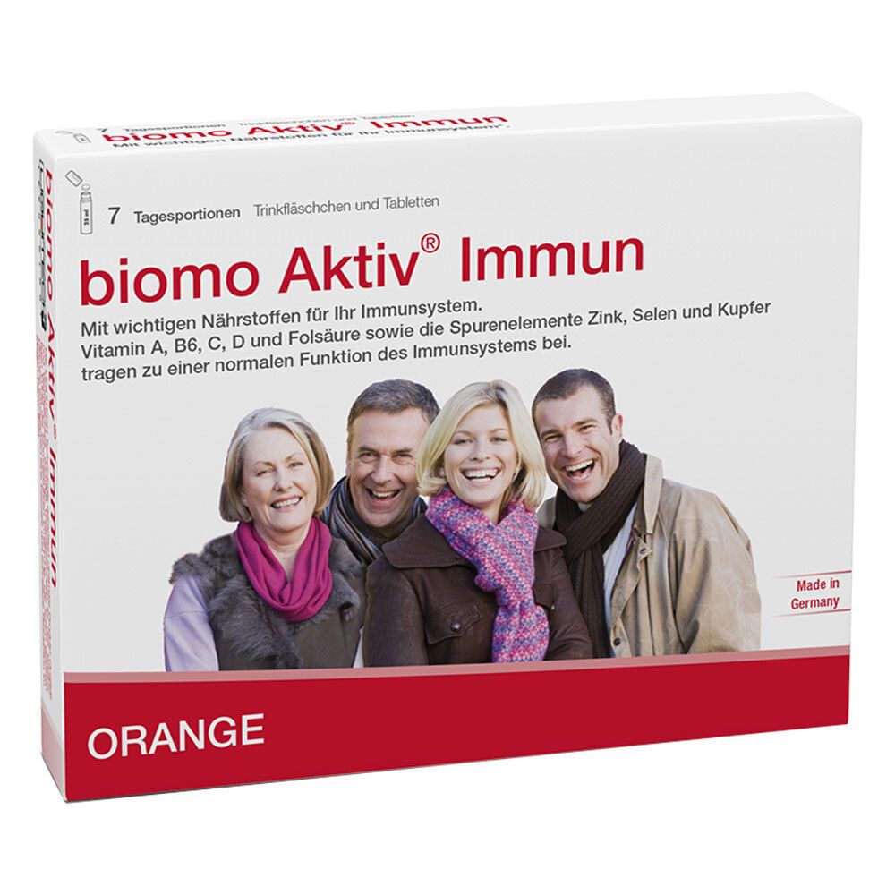 Biomo Aktiv Immun Trinkfl.+Tab.7-Tages-Kombi 7 St Kombipackung