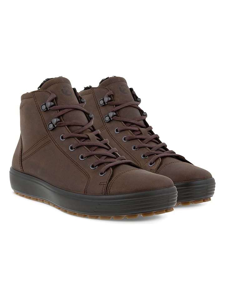 Ecco Leder-Boots in Braun - 46
