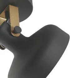 Mexlite Strahler 1-fl. "Prato" 4118ZW Schwarz + Gold STE-4118ZW