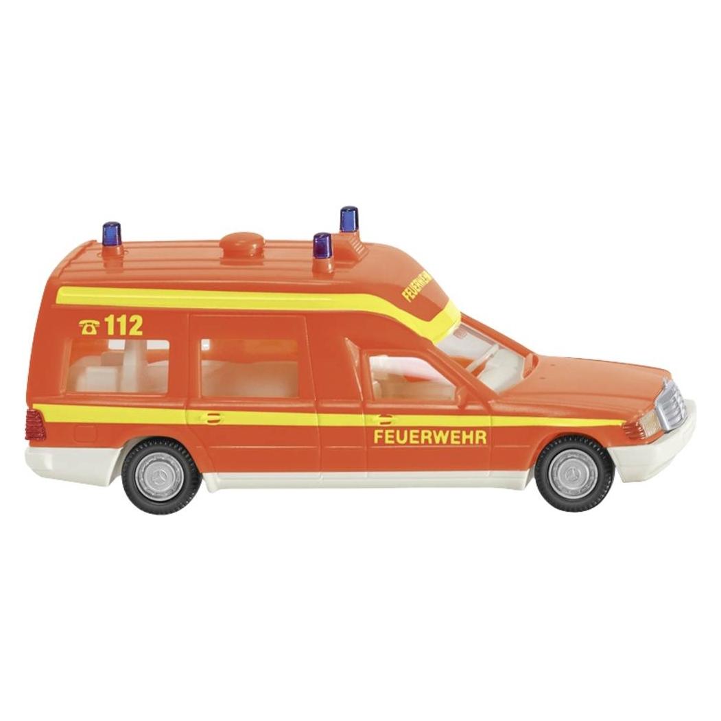 Wiking 060701 H0 Einsatzfahrzeug Modell Mercedes Benz Binz, Feuerwehr - Krankenw (060701)