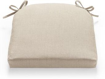 "18"" X 18"" Sunbrella Outdoor Seat Cushion - Knife-Edge, Knife-Edge/Pumice - Grandin Road"