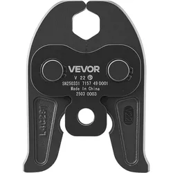 VEVOR V22 Pressbacke, 22 mm Presszange für V-Typ Edelstahlrohre, Crimpbacken aus Stahl, kompatibel mit Standard-Presswerkzeugen, ideal für Heizungs-, Lüftungs- und Klimasysteme, Gasleitungen
