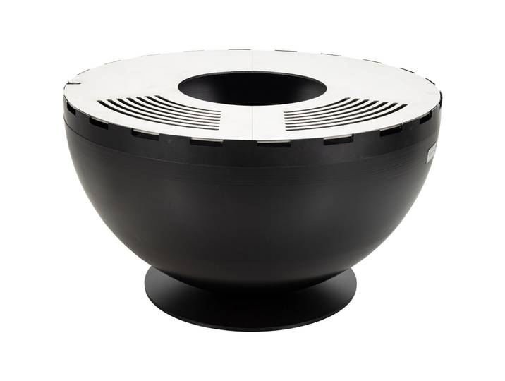 Nouvel Firebowl 80, schwarz, Ø 80 cm - Material: Edelstahl, Stahl - Feuerschale